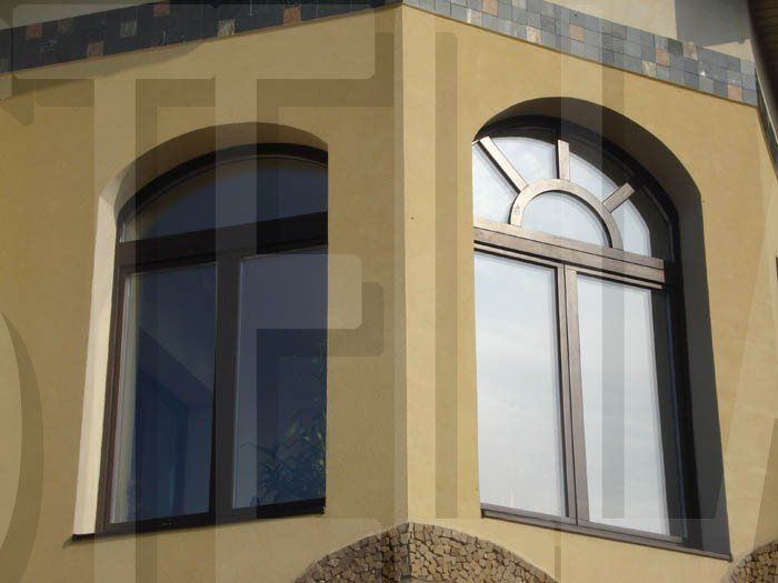 окна для коттеджа, из лиственницы